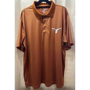 Longhorn Apparel Orange Texas Longhorns Stripe Polo Golf Shirt Size XL